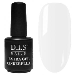 Жидкий гель DIS Extra Gel Cover Cinderella (белый), 15 мл, Объем: 15 мл, Цвет: Cover Cinderella (белый)
