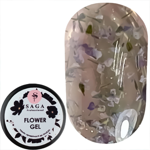 Гель SAGA Flower Fairy Gel №1 с сухоцветами, 5 мл, Цвет: 1
