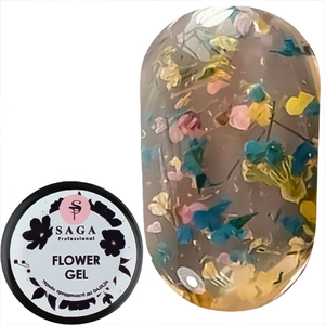Гель SAGA Flower Fairy Gel №5 с сухоцветами, 5 мл, Цвет: 5
