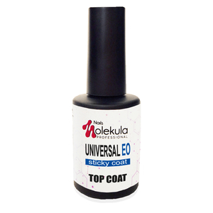 Molekula Top Coat Sticky Universal EO - универсальный топ с липким слоем, 12 мл
