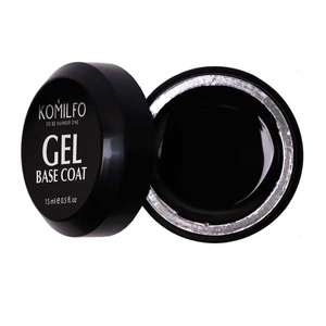 Гель-база Komilfo Gel Base Coat -основа-корректор для гель-лака, 15 мл (без кисточки), Объем: 15 мл без кисти
