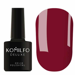 Гель-лак Komilfo Deluxe Series №D096 (бордовая марсала, эмаль), 8 мл