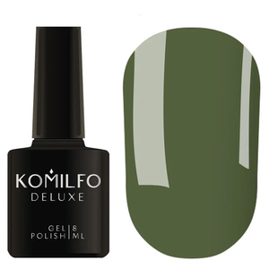 Гель-лак Komilfo Deluxe Series D158 (хаки, эмаль), 8 мл