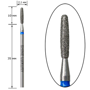 Насадка алмазная Shine Luxury пламя безопасное 244/021B