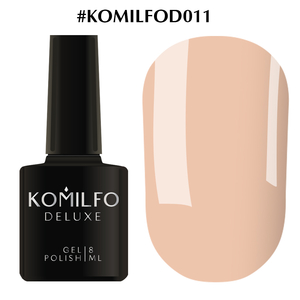 Гель-лак Komilfo Deluxe Series D011 (светло-карамельный, эмаль), 8 мл