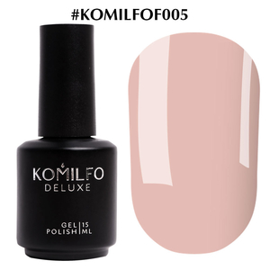Гель-лак Komilfo French Collection №F005 (теплый бежевый, эмаль, для френча), 15 мл, Объем: 15 мл, Цвет: 005
