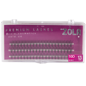 ZOLA Ресницы-пучки 10D (13 mm), Размер: 13 мм