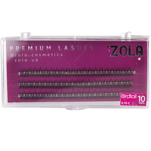 ZOLA Ресницы-пучки BIRDtail (10 mm), Размер: 10 мм