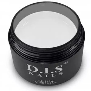 Гель для нарощування DIS Nails Hard Milky White, 28 г, Колір: Milky White