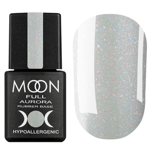 MOON FULL Rubber Base Aurora №2004 (светло-серый с шиммером), 8 мл, Цвет: 2004