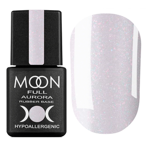 MOON FULL Rubber Base Aurora №2007 (молочно-розовый с шиммером), 8 мл, Цвет: 2007