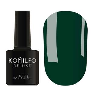 Гель-лак Komilfo Deluxe Series Dusk Collection №D295 (холодный зеленый, эмаль), 8 мл