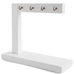 Деревянная подставка для типс, белая, Цвет: белый