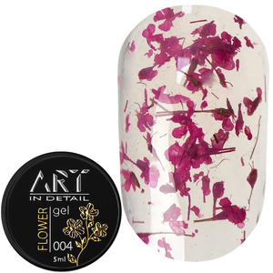 ART Flower Gel №004, гель с сухоцветами, 5 мл, Цвет: 004