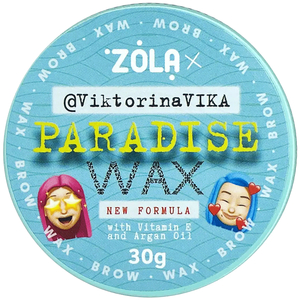 Воск для бровей  ZOLA Viktorina Vika Paradise Wax with Vitamin E and Argan Oil 30 гр, Объем: 30 г