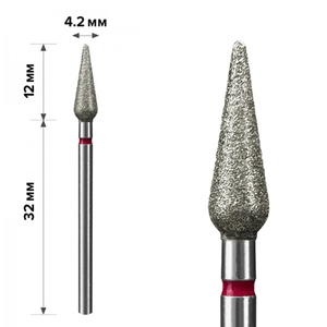 Алмазная насадка mART М-060, кукуруза Red 4,2*12, Цвет: Red
