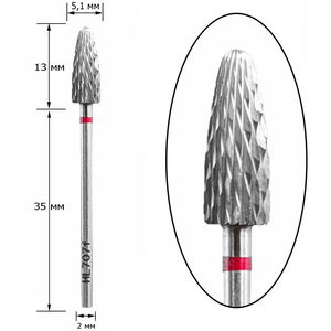 Фреза твердосплавная Nisima L_707fK (для левши), Размер: L_707fK