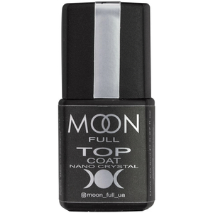 MOON FULL NANO CRYSTAL, топ для гель лака, 8 мл, Объем: 8 мл
