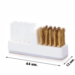 Щетка для чистки фрез двойная, с клеевой основой