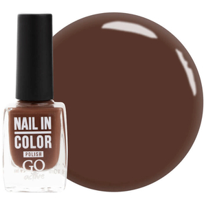 Лак для ногтей Nail Polish GO ACTIVE 006 (коричневый), 10 мл, Цвет: 006
