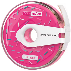 Сменный файл-лента белый papmAm с клипсой 150 грит STALEKS PRO EXPERT ATC-150w, Абразивность: 150 грит