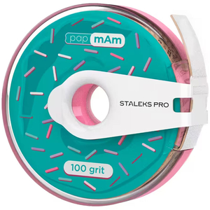 Сменный файл-лента белый papmAm с клипсой 100 грит STALEKS PRO EXPERT ATC-100w, Абразивность: 100 грит