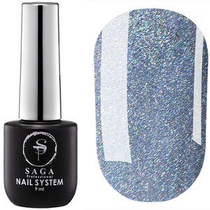 Топ для гель-лака без липкого слоя Saga Crush Top №03 (кошачий глаз), 9 мл, Цвет: 03
