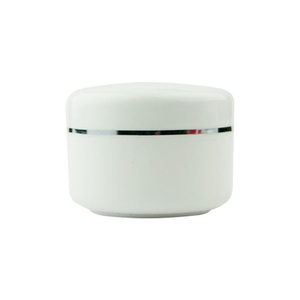 Баночка белая с крышкой, 15 мл, Объем: 15 мл