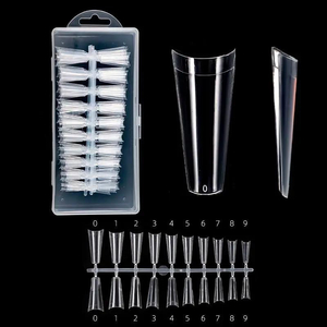 Гелевые типсы для наращивания Арочные, 240 шт, Размер: Арочные