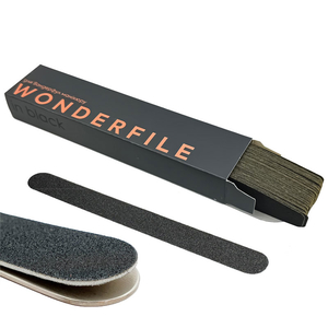 Сменные файлы на пене для пилки черные Wonderfile 130*15 мм, 240 гр (20 шт), Форма: 130*15 мм, Вид: Сменные файлы на клеевой основе, Слой: на пенной основе, Абразивность: 240
