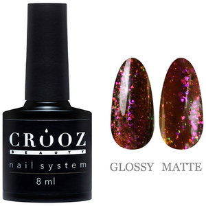 Гель-лак CROOZ Cat Eye Mercury 03 розово-терракотовый с поталью, 8 мл, Цвет: 03
