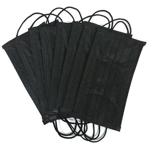 Маска защитная 3-х слойная, черная, упаковка 50 шт