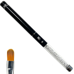 Кисть для геля №6 с кристаллами G-65, Размер: №6