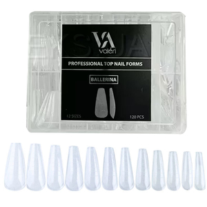 Верхние формы для наращивания Valeri Top Nail Forms Ballerina 120 шт, Размер: Ballerina