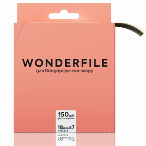 Файл-лента для пилки прямой Wonderfile 160х18 мм, 150 гр (7 м), Вид: Сменные файлы на клеевой основе, Слой: без пенного слоя, Абразивность: 150
