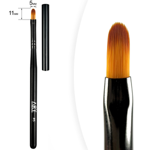 Кисть для геля Gel Brush Oval ART #5, 11 мм