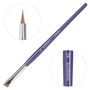 Кисть для бровей Creator Synthetic 24, скошенная широкая, синтетическая, Размер: 24