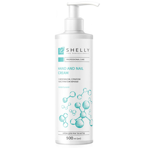 Крем для рук и ногтей Shelly питательный с кератином, серебром и экстрактом арники 500 мл, Объем: 500 мл