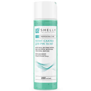 Пилинг-скатка для рук и ног с алоэ вера, экстрактом мяты и aha-кислотами Shelly 200 мл