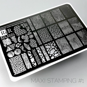 Пластина для стемпинга RichColor MAX PRINT RcR-01, Цвет: 01
