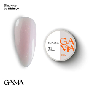 Гель для укрепления и наращивания GaMa Simple Gel №031 Nizhnyy 30 мл, Объем: 30 мл, Цвет: 031