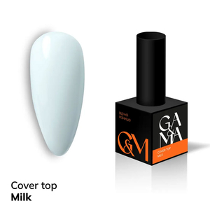 Камуфлирующий топ GaMa Cover Top Milk 10 мл, Объем: 10 мл
, Цвет: Milk
