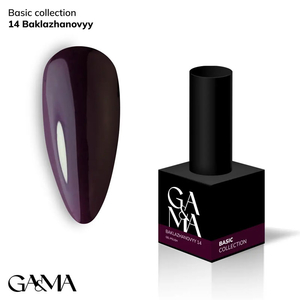Гель-лак GaMa Gel ​Polish Basic collection 014 baklazhanovyy 10 мл, Цвет: 014