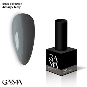 Гель-лак GaMa Gel ​Polish Basic collection 042 siryy teply 10 мл, Цвет: 042