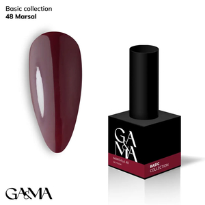 Гель-лак GaMa Gel ​Polish Basic collection 048 marsala 10 мл, Цвет: 048