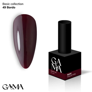 Гель-лак GaMa Gel ​Polish Basic collection 049 bordo 10 мл, Цвет: 049