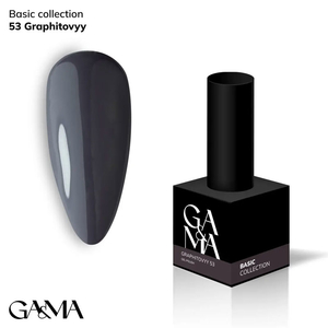 Гель-лак GaMa Gel ​Polish Basic collection 053 graphitovyy 10 мл, Цвет: 053