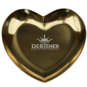 Металлический лоток для хранения инструментов Designer Сердце (9.3х9,3 см) Gold, Цвет: Gold
