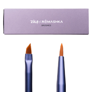 Набор кистей для бровей и ресниц профессиональный ZOLAxRomashka