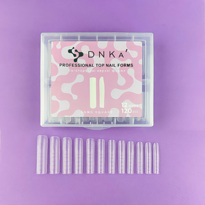 Верхние формы для наращивания ногтей DNKa Professional Top Nail Forms Long Square DNKa, 120pcs